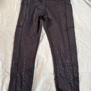 Constantly Varied Gear CVG size small NWOT Black Leopard Print Leggings